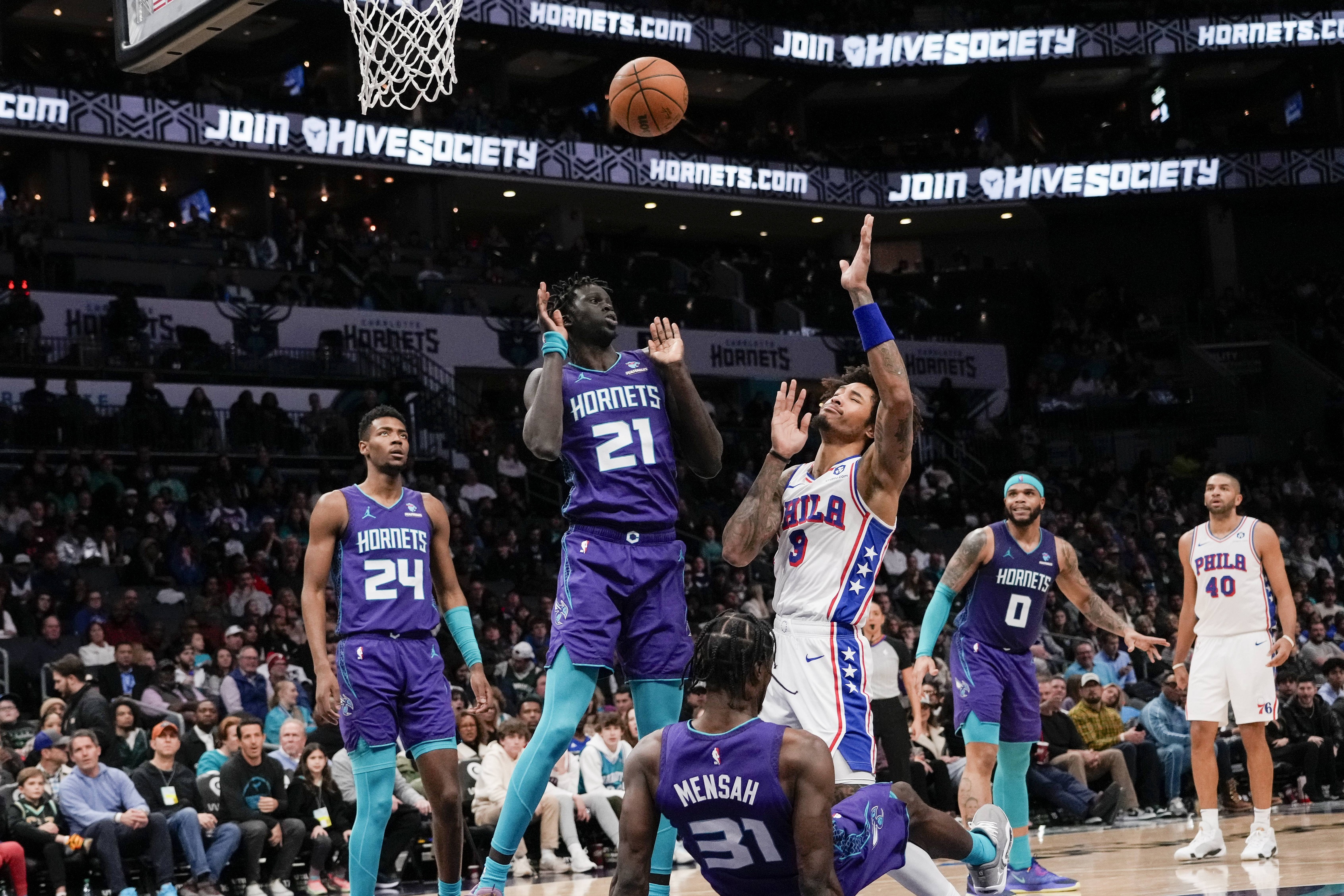 Individual + Team Stats: Charlotte Hornets vs. Philadelphia 76ers ...