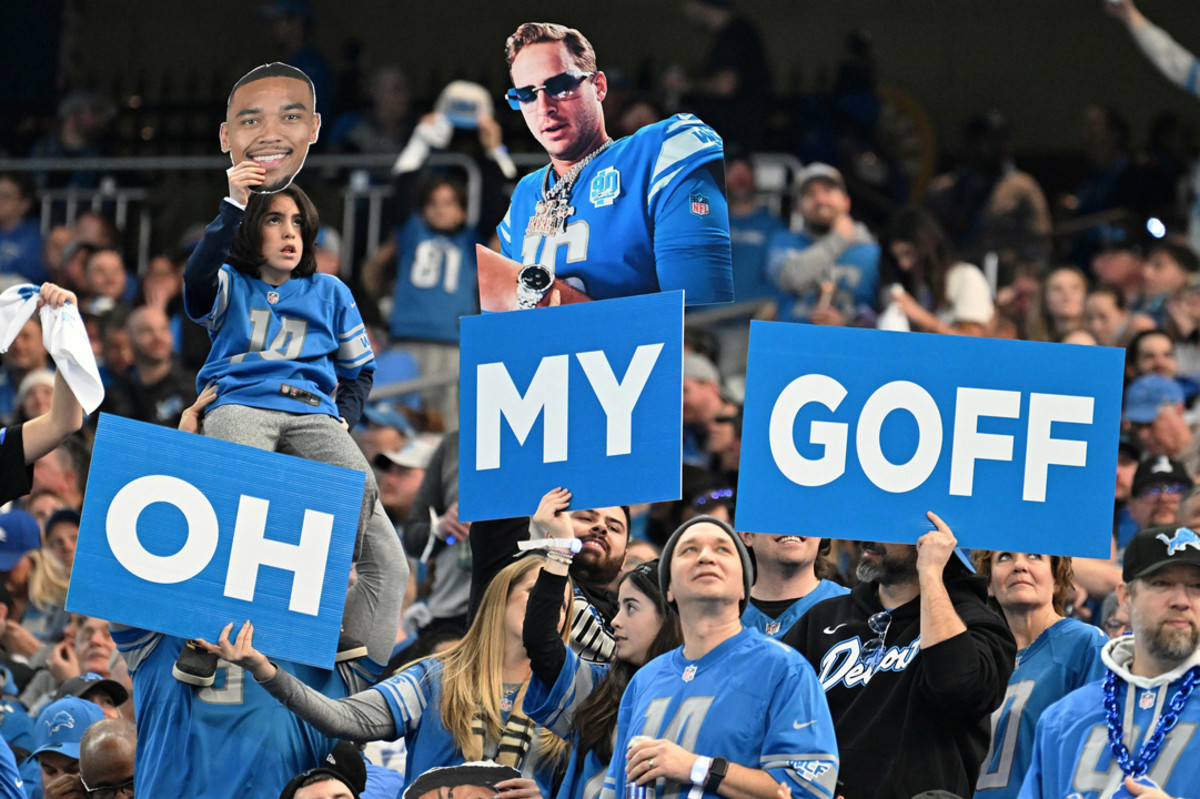 Detroit Lions fans support Jared Goff