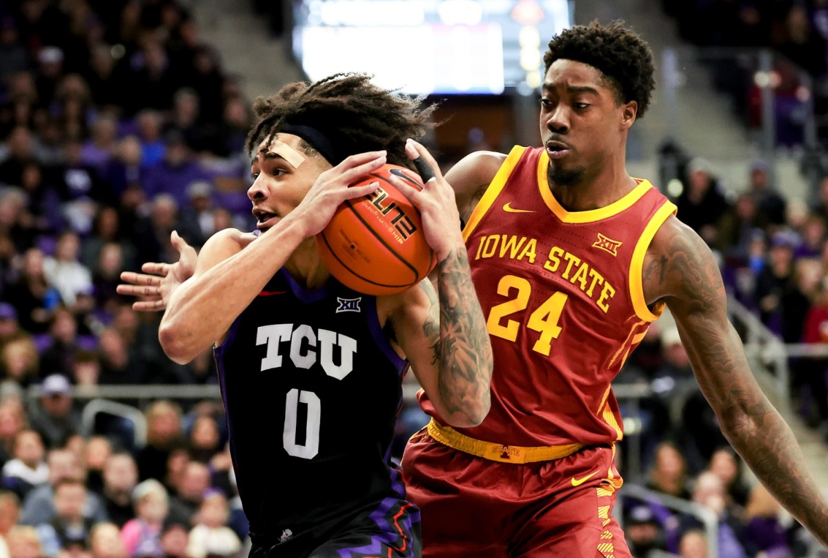 On Saturday, then-No. 19/22 TCU lost to then-No. 24/20 Iowa State 73-72 in a game in Fort Worth. This week, Iowa State has moved up to No. 23 in the AP Top 25 and No. 18 in the Coaches Poll while TCU dropped out and is receiving votes in both polls. 