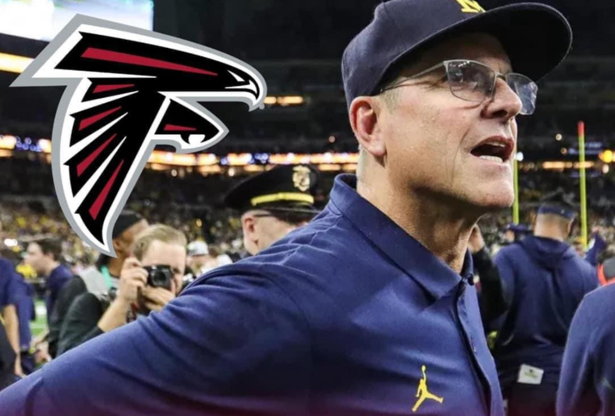 Jim Harbaugh's second interview with the Falcons has been moved back.