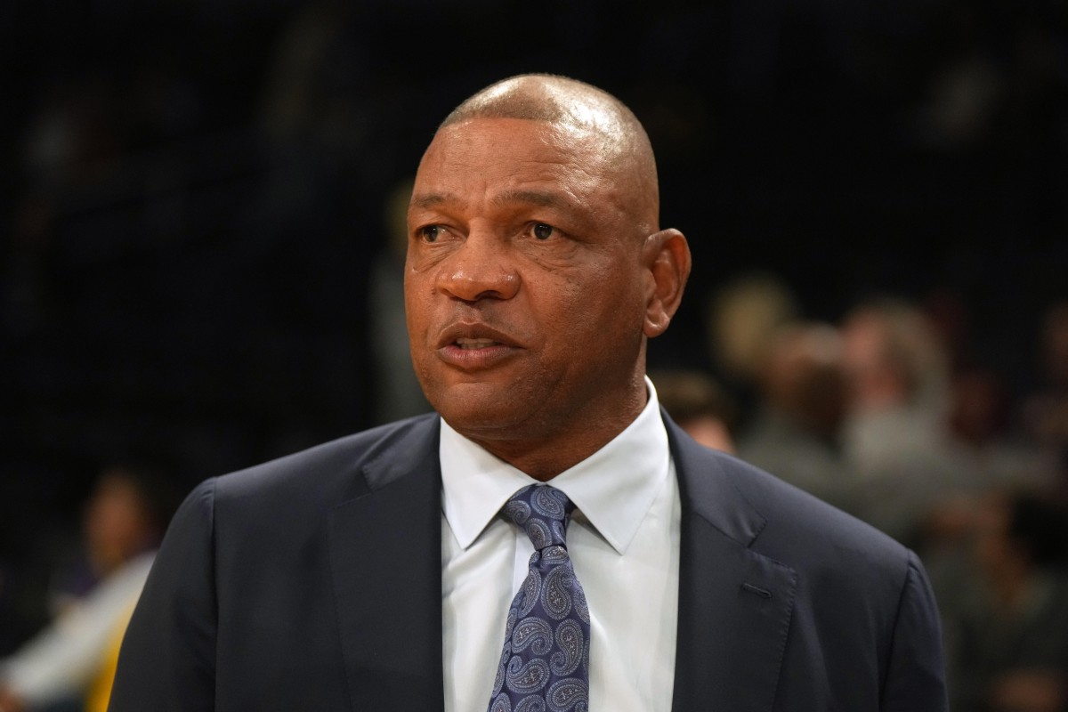 November 15, 2023; ESPN analyst Doc Rivers during a game between the Los Angeles Lakers and the Sacramento Kings at Crypto.com Arena