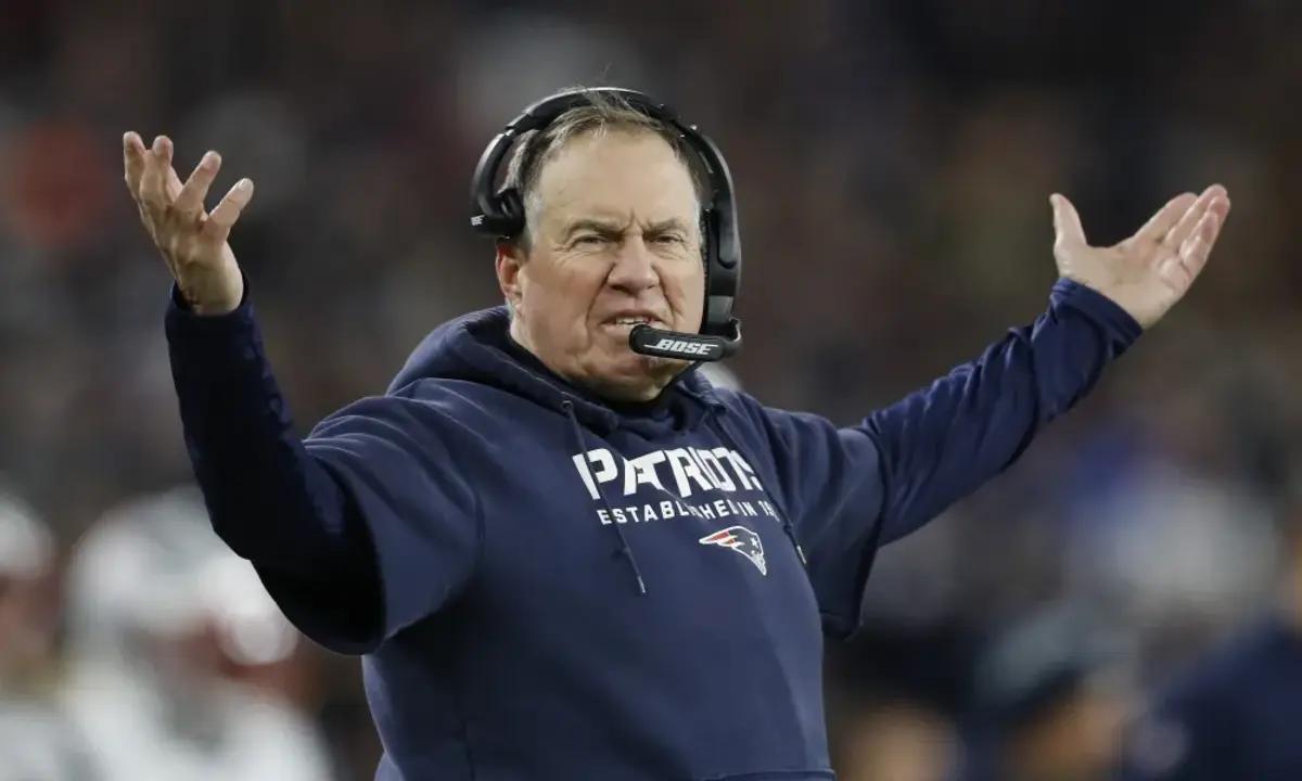 Patriots - Bill Belichick Arms Raised