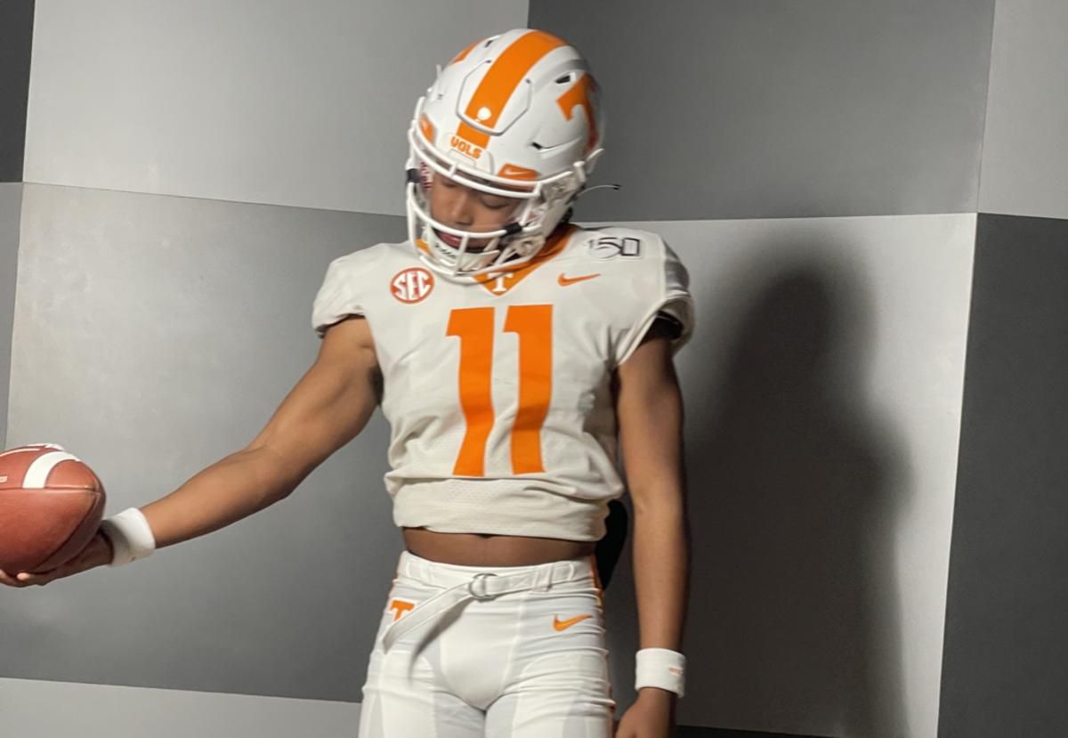 2026 WR Jaylen Pile during an unofficial visit to Tennessee. (Photo courtesy of Jaylen Pile)