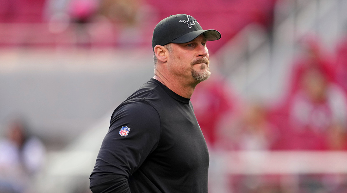Detroit Lions coach Dan Campbell during NFC championship vs. San Francisco 49ers