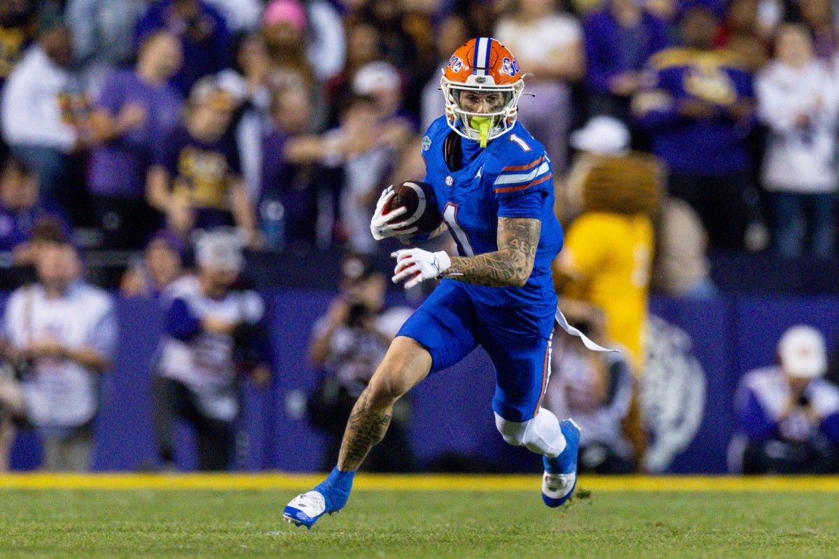 Former Florida wide receiver Ricky Pearsall is another prospect who played under Las Vegas Raiders Coach Antonio Pierce at Arizona State.