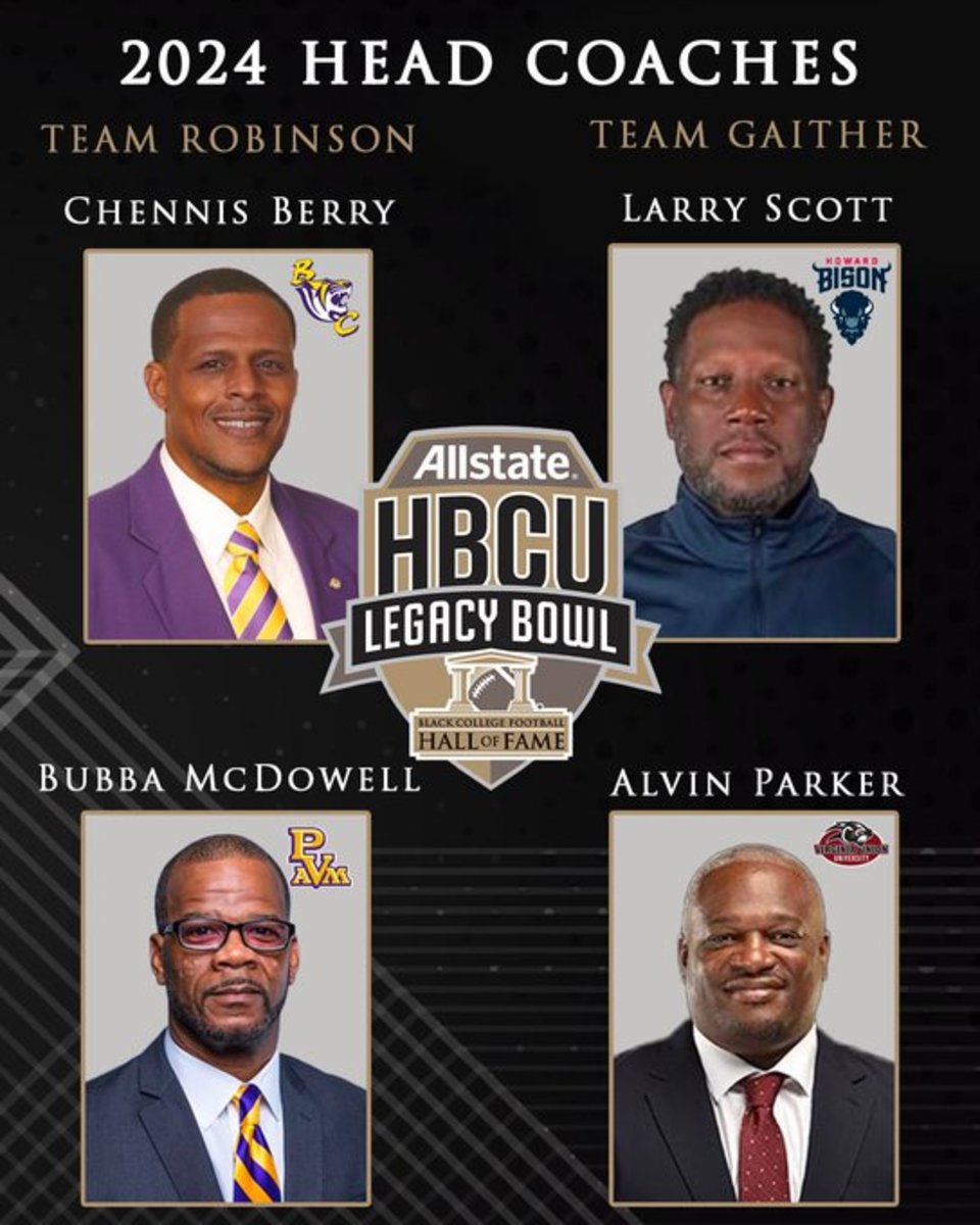 HBCU Legacy Bowl Coaches - Updated