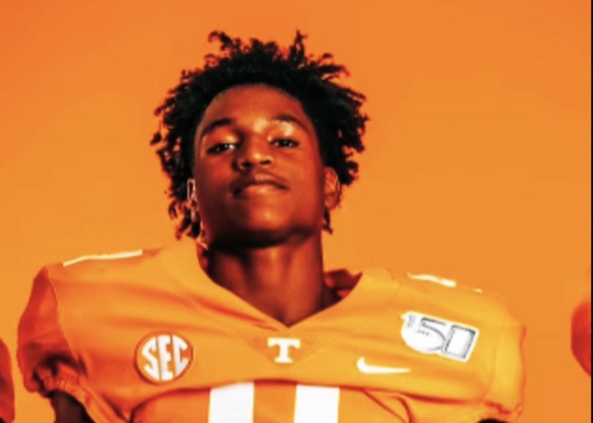 2025 3-star CB Shamar Arnoux during an unofficial visit to Tennessee. (Photo courtesy of Shamar Arnoux)